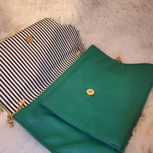 Emerald Green Oversized Clutch